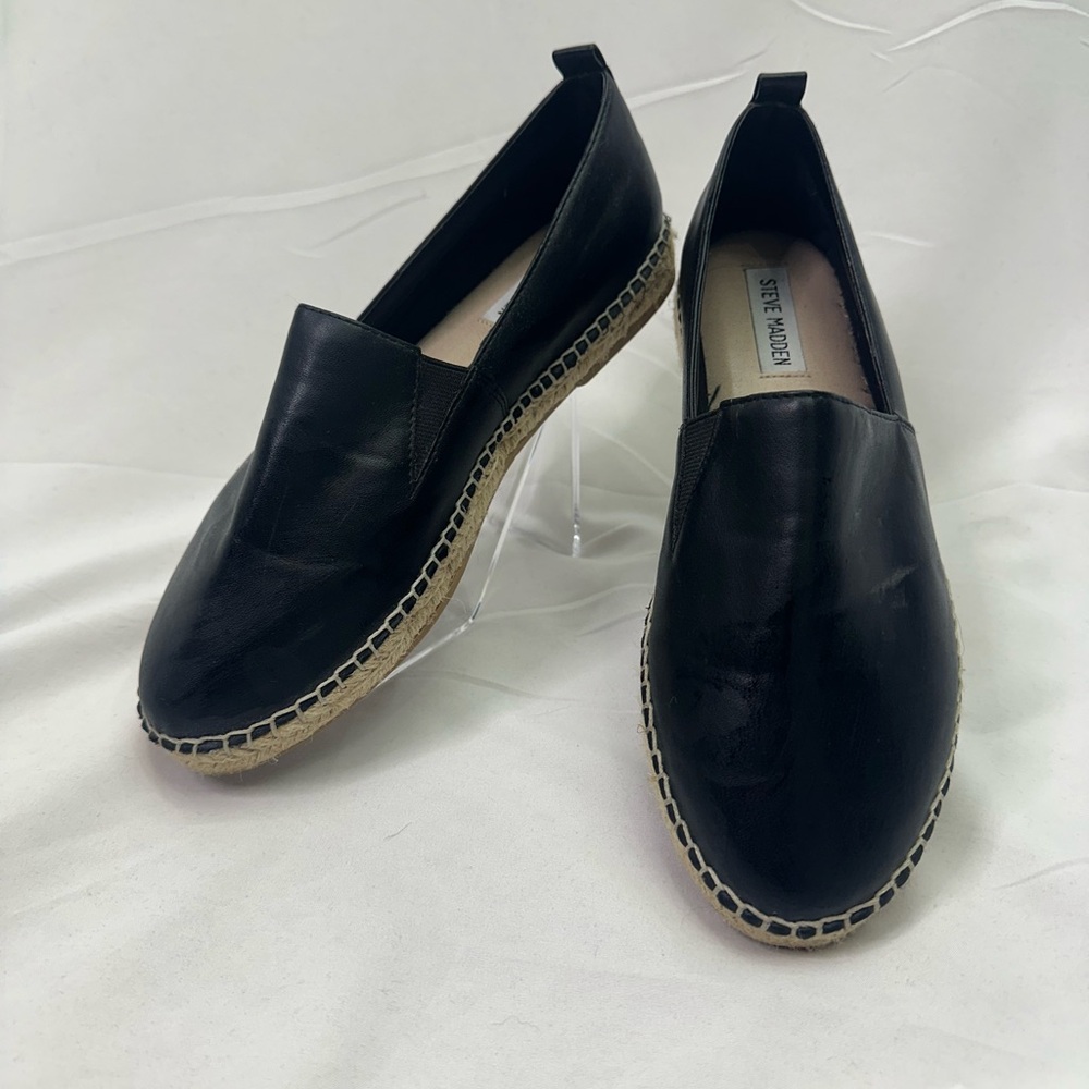 Steve Madden Black Espadrilles